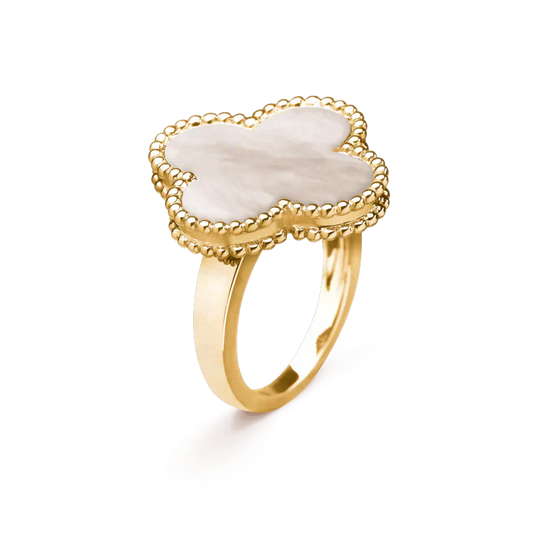 [Glow Jewelry]CLOVER WHITE MOP RING