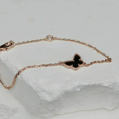 ¡®Glow Jewelry¡¯ BUTTERFLY ONYX SCHMETTERLINGSARMREIF