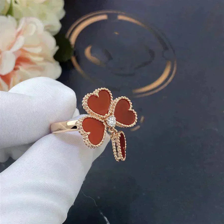 ¡®Glow Jewelry¡¯SWEET CLOVER CARNELIAN RING