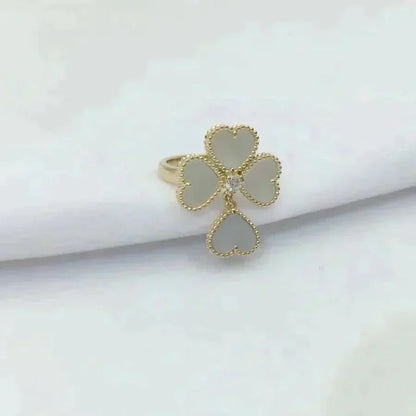 ¡®Glow Jewelry¡¯SWEET CLOVER WHITE MOP RING