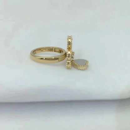 ¡®Glow Jewelry¡¯SWEET CLOVER WHITE MOP RING