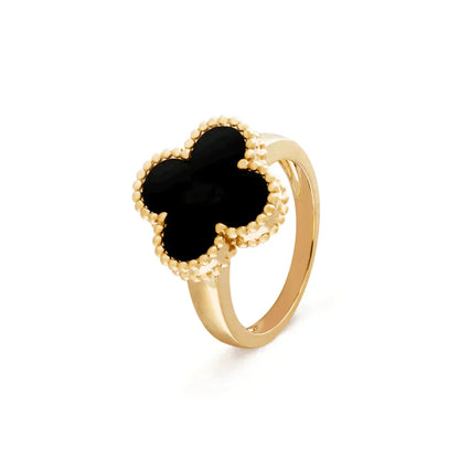 ¡®Glow Jewelry¡¯CLOVER ONYX RING
