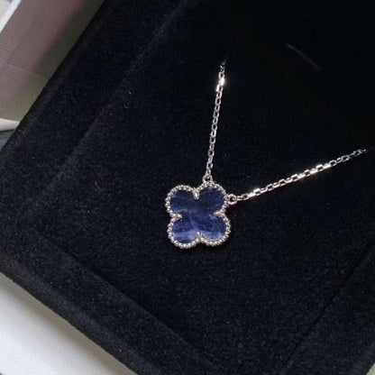 ®Glow Jewelry®KLEE 15MM PIETERSIT HALSKETTE SILBER