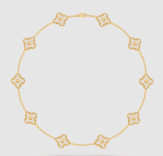 [¡®Glow Jewelry¡¯]KLEE 10 MOTIVE VOLL DIAMANT HALSKETTE