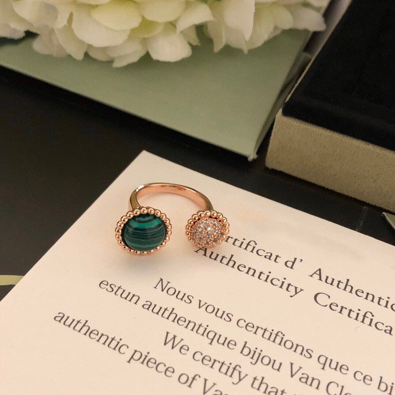 [Glow Jewelry]PERLEE COULEURS DIAMOND ROSE GOLD BETWEEN THE FINGER RING