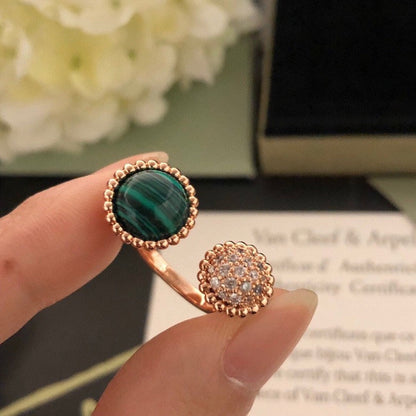 [Glow Jewelry]PERLEE COULEURS DIAMOND ROSE GOLD BETWEEN THE FINGER RING