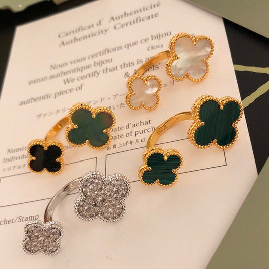 [Glow Jewelry]CLOVER BETWEEN THE FINGER RING