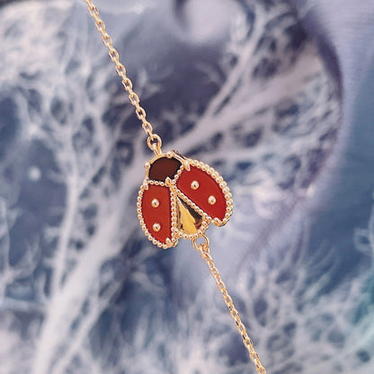 [Glow Jewelry]LUCKY SPRING 1 MOTIF PINK GOLD BRACELET