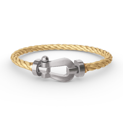 [Glow Jewelry]FORCE LARGE HORSESHOE NO DIAMOND BRACELET SILVER