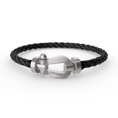[Glow Jewelry]FORCE LARGE HORSESHOE NO DIAMOND BRACELET SILVER
