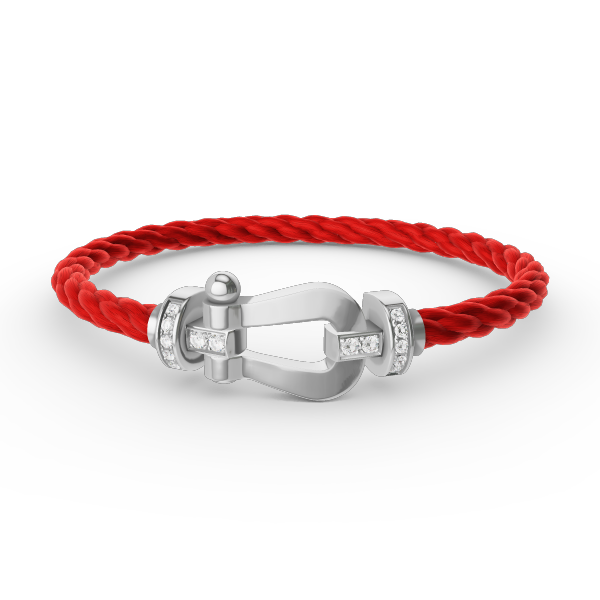 ¡®Glow Jewelry¡¯FORCE LARGE HORSESHOE HALF DIAMOND BRACELET SILVER