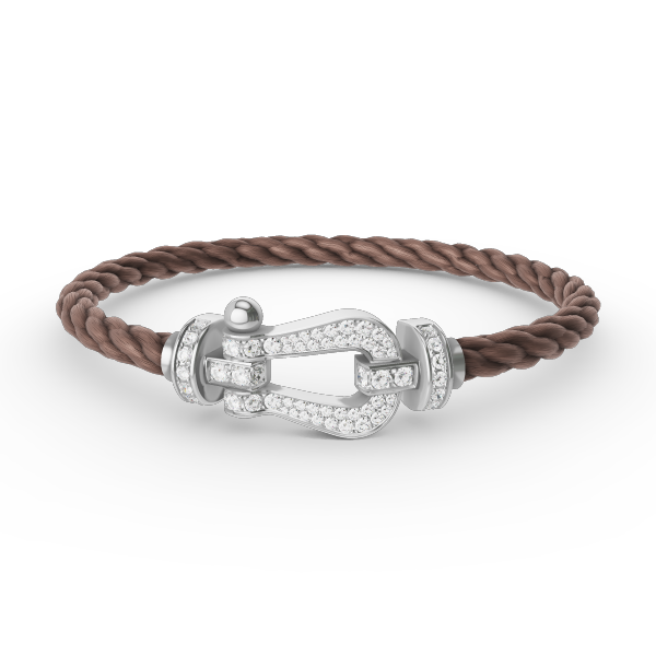 ¡®Glow Jewelry¡¯FORCE LARGE HORSESHOE FULL DIAMOND BRACELET SILVER