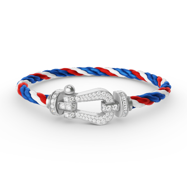 ¡®Glow Jewelry¡¯FORCE LARGE HORSESHOE FULL DIAMOND BRACELET SILVER