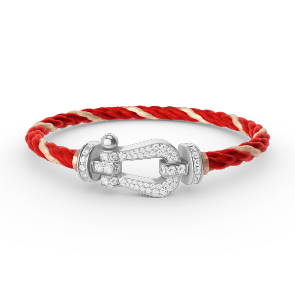 ¡®Glow Jewelry¡¯FORCE LARGE HORSESHOE FULL DIAMOND BRACELET SILVER