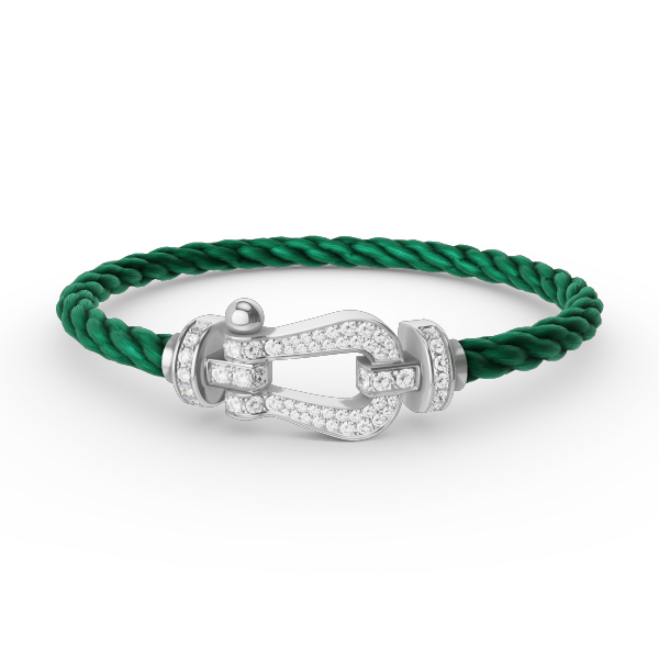 ¡®Glow Jewelry¡¯FORCE LARGE HORSESHOE FULL DIAMOND BRACELET SILVER