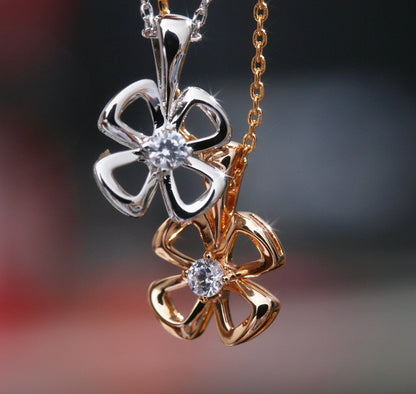 [Glow Jewelry]FIOREVER NECKLACE DIAMOND CENTER