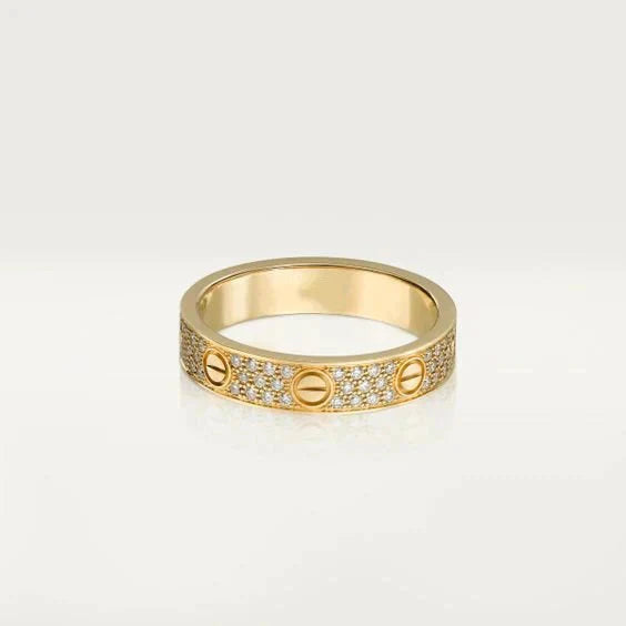[Glow Jewelry]LOVE RING 3.6MM DIAMOND PAVED