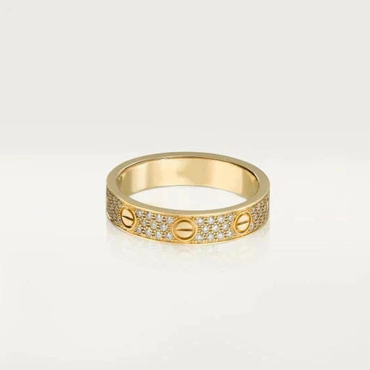 ¡®Glow Jewelry¡¯LOVE RING 3.6MM DIAMOND PAVED