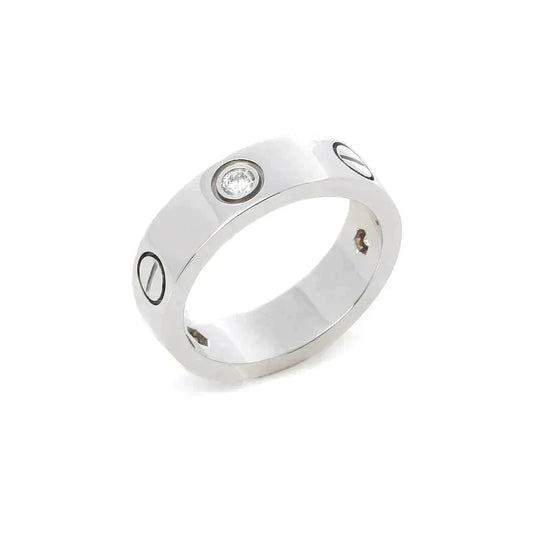 ¡®Glow Jewelry¡¯LOVE RING 5.5MM 3 DIAMONDS SILVER